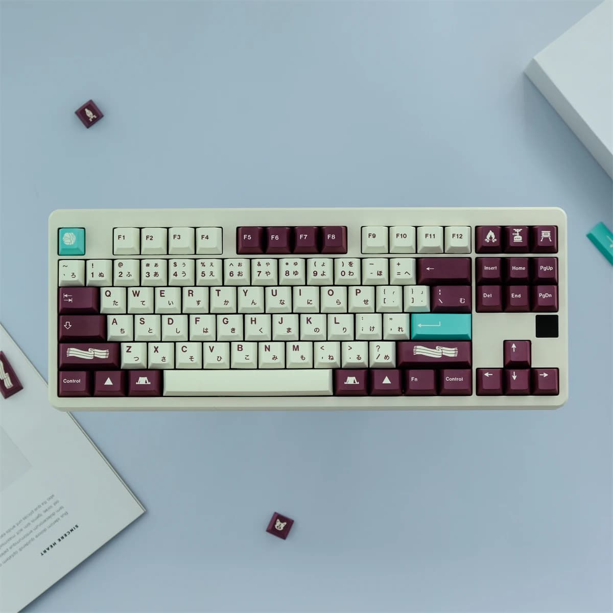 129 tasti GMK Yuru Copritasti Cherry Profilo GMK Clone Copritasti BT 5 lati sublimazione della tintura Keycap per MX Switch Tastiera meccanica