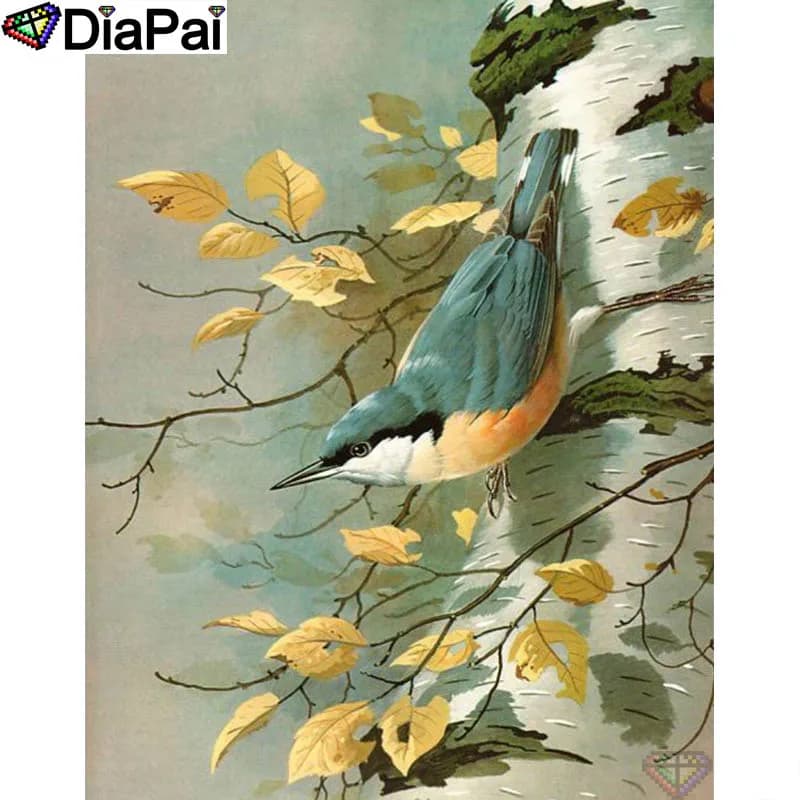 DIAPAI Diamond Painting 5D DIY 100% Full Square/Round Drill "Animal bird tree" Diamond Embroidery Cross Stitch 3D Decor A24811