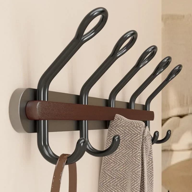 Design Door Hook Modern Wall Hanger Strong Wall Sticker Bathroom Hook Clothes Hanger Home Accessories Useful Storage Organization