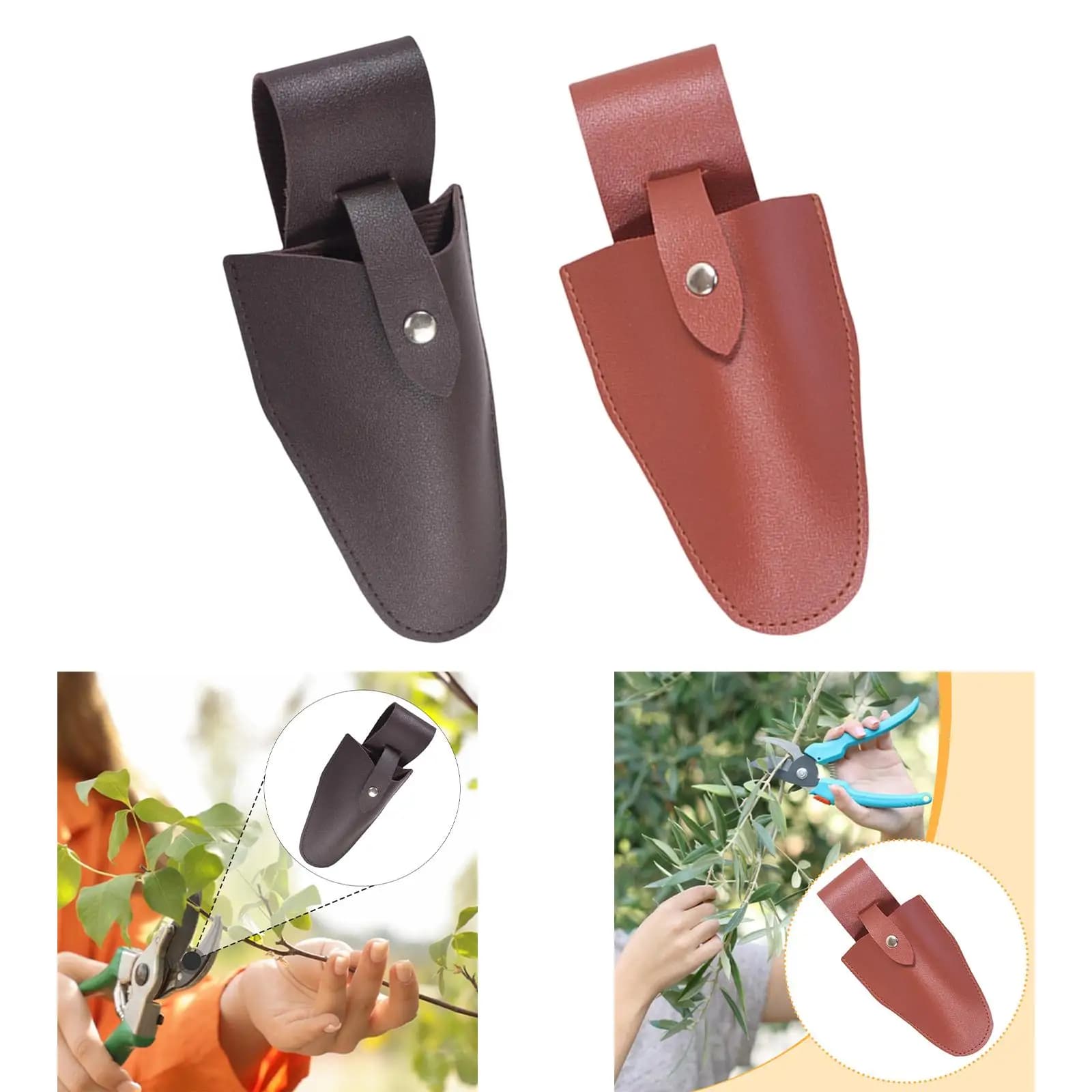 Fodero Compatto per Forbici da Potatura, Custodia per Attrezzi da Giardino, Borsa Porta Utensili per Forbici da Giardino, Pinze, Cucito, Artigianato, Giardinaggio