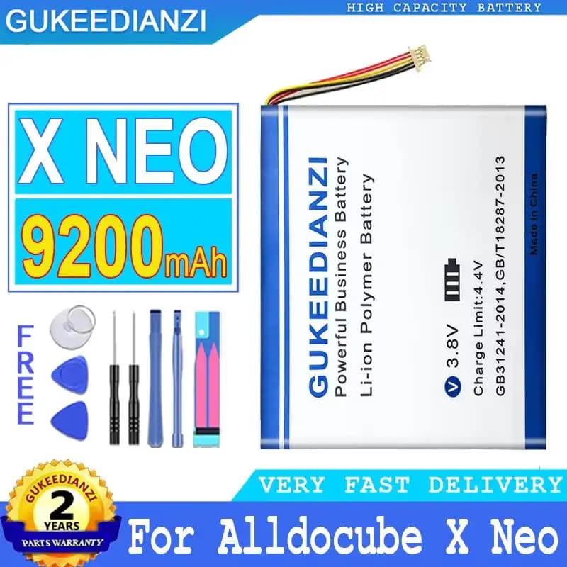 Batteria per tablet da 9200 mAh per Alldocube Cube X Neo Tablet PC, accumulatore sostitutivo con connettore a 7 fili