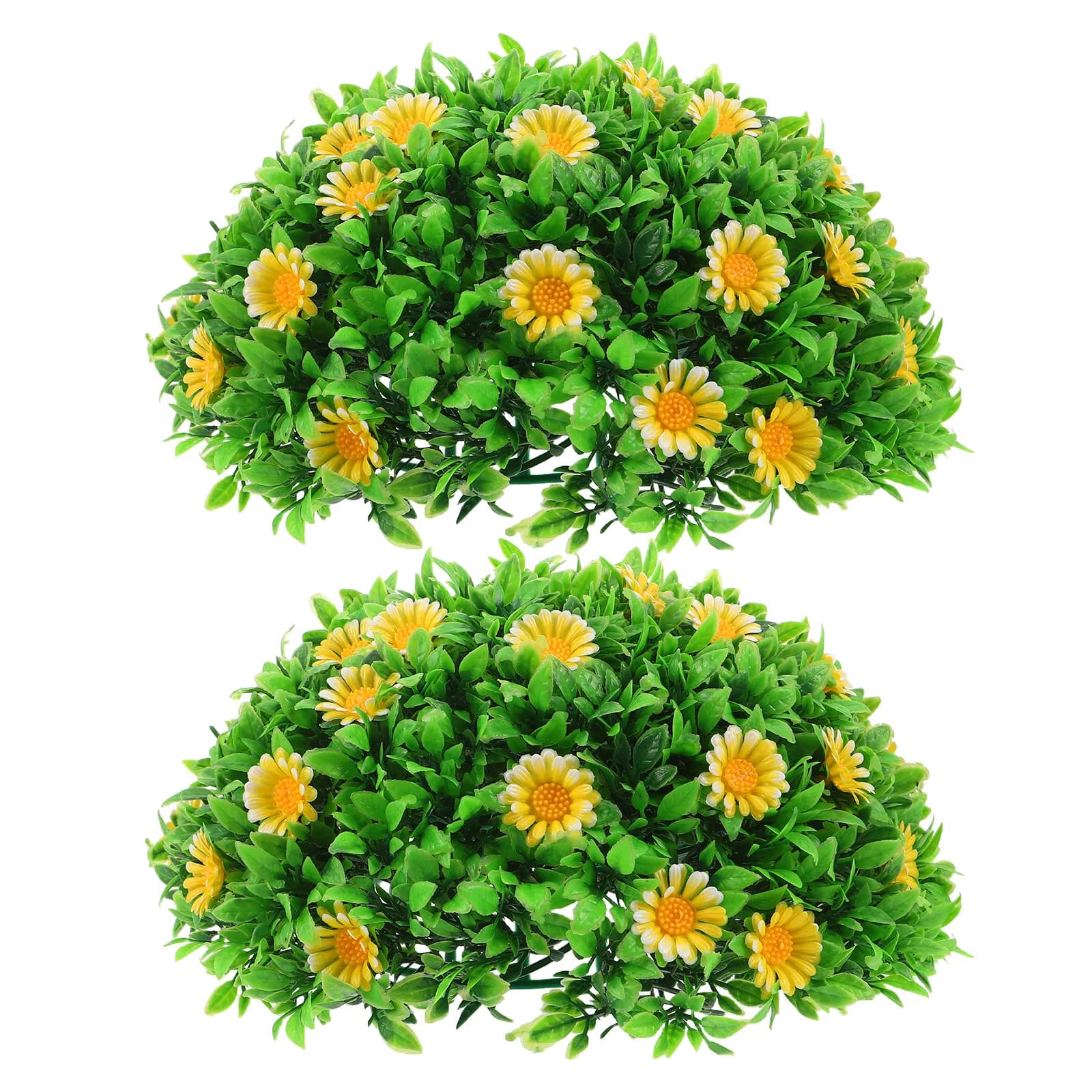 Green Artificial Grass Decorative Ball, Diameter 10 cm, Fin Plant for Home Decoration, Garden, Office and Walls