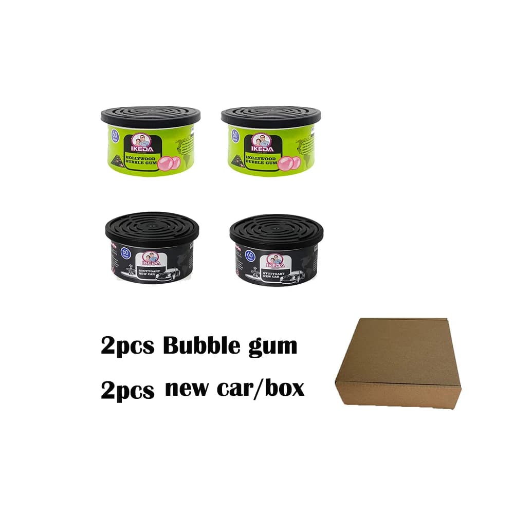 Deodorant for car: pack of four organic cans | Eliminator of essential odors | Long duration | Strong fragrance | For the house