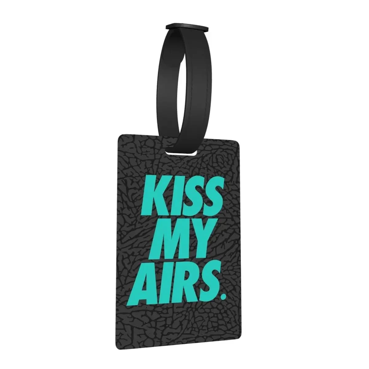 Kiss My Airs X Atmos Etichette per bagagli Accessori per valigie Moda da viaggio Etichetta per imbarco per bagagli Porta etichette ID Nome Indirizzo