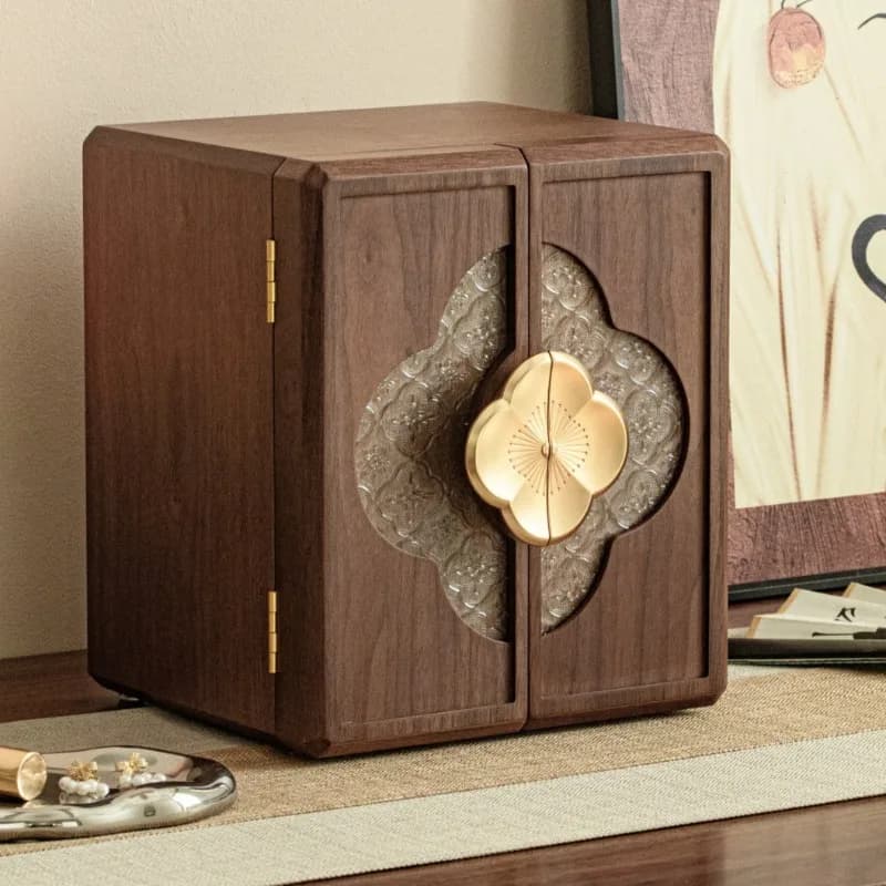 Scatola portaoggetti per gioielli in legno Scatole portaoggetti per gioielli di grandi dimensioni Custodie per collane artigianali Bracciale Custodie per orecchini ad anello estetico