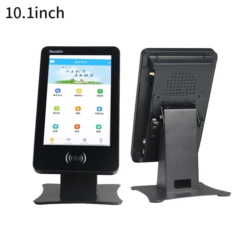 Display Verticale da Parete 10.1 Pollici, Chiosco Interattivo Touch Android con Lettore di Carte NFC/RFID per Rilevamento Presenze