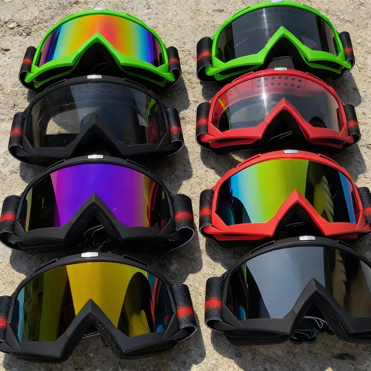 Occhiali da Ciclismo Outdoor Unisex, Occhiali per Moto Fuoristrada e Sci