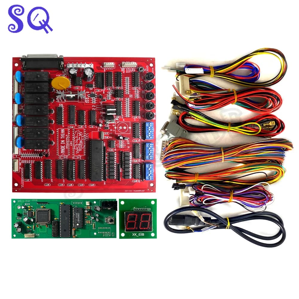 Scheda PCB del gioco dell'artiglio della macchina della gru Arcade con il cablaggio del cavo per costruire la macchina della bambola dell'artiglio