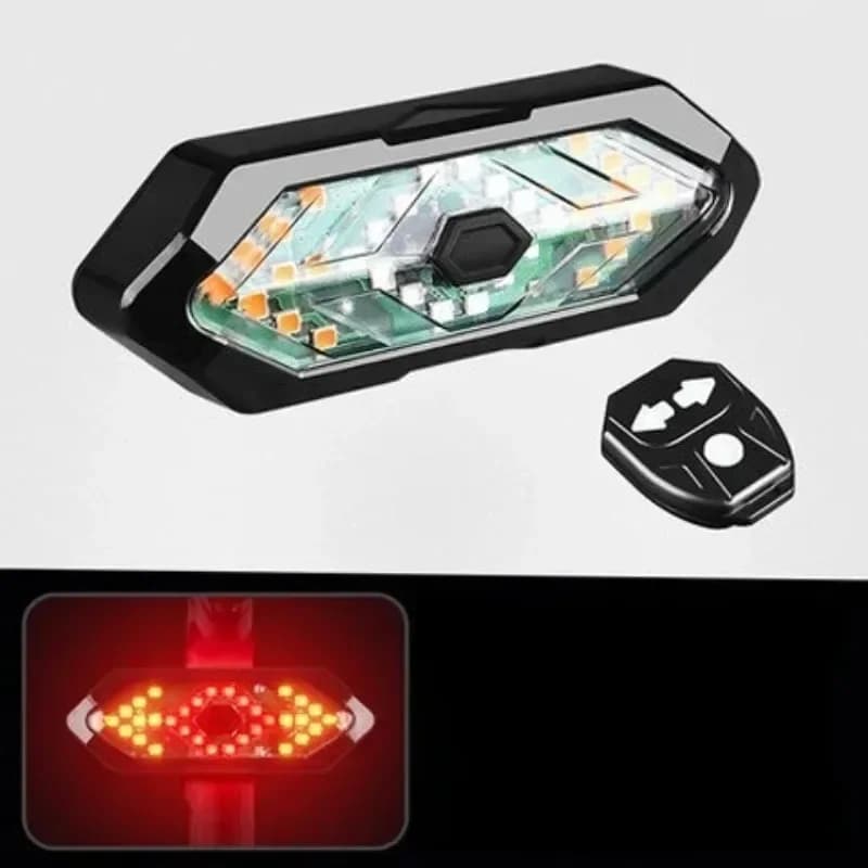 Bicycle Turn Signal Rear Light Remote Bike Lights USB Rechargeable LED Bicycle Lamp Bike Wireless Safety Warning Tail Light Good
