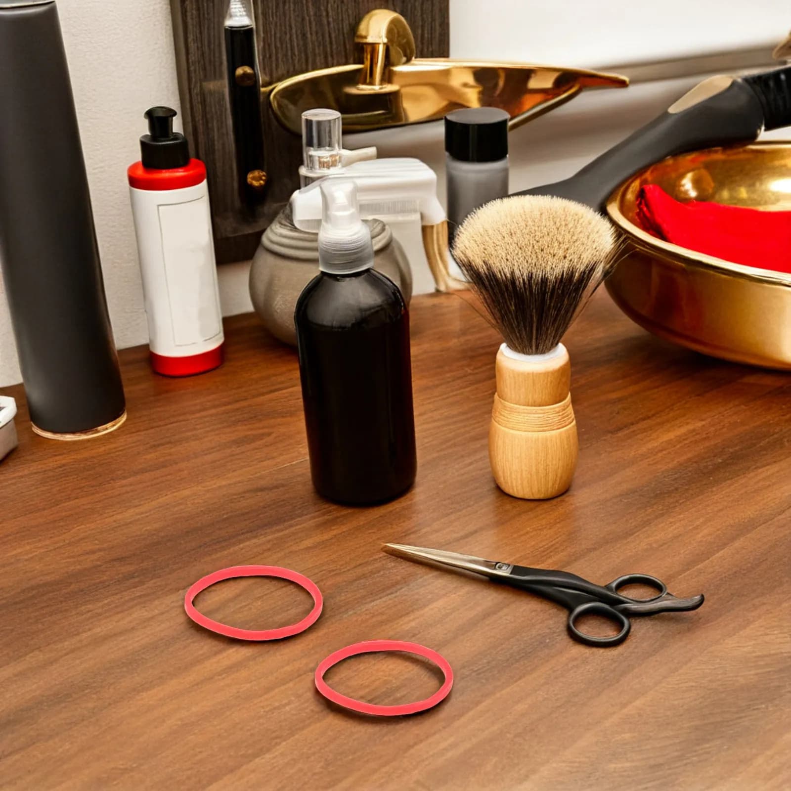 1 Pack of Shelves for Silicone Hair Resistant to High Temperatures, Red, for Professional Use in Salon, Permanent, Styling to Warm and Fai-da- ♪