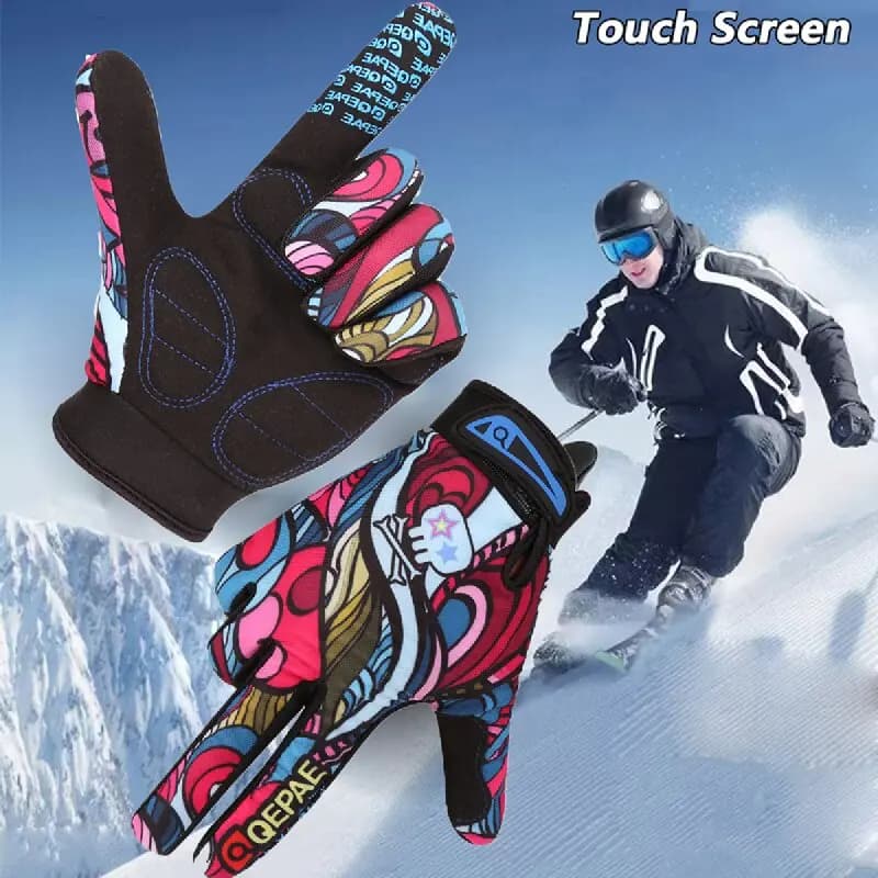 Print Cycling Gloves Bicycle Sports Skirts GEL Networked Skirts Winter Gloves Men Women