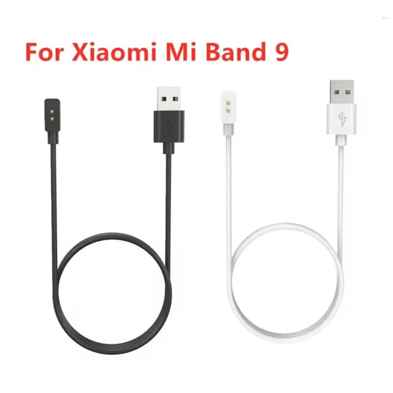 ​ Cavo di ricarica USB da 60 cm/100 cm per Xiaomi Mi Band 9 Caricatore per orologio intelligente Stazione dock di ricarica magnetica Accessori per orologi