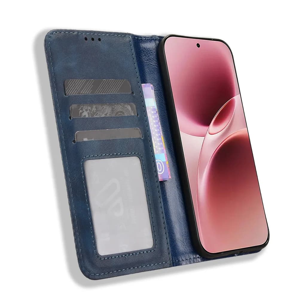 Custodia di lusso a libro in pelle PU con chiusura magnetica per Huawei Honor 600 Smart 5G - Borsa a tracolla per smartphone Huawei Honor 600 Smart