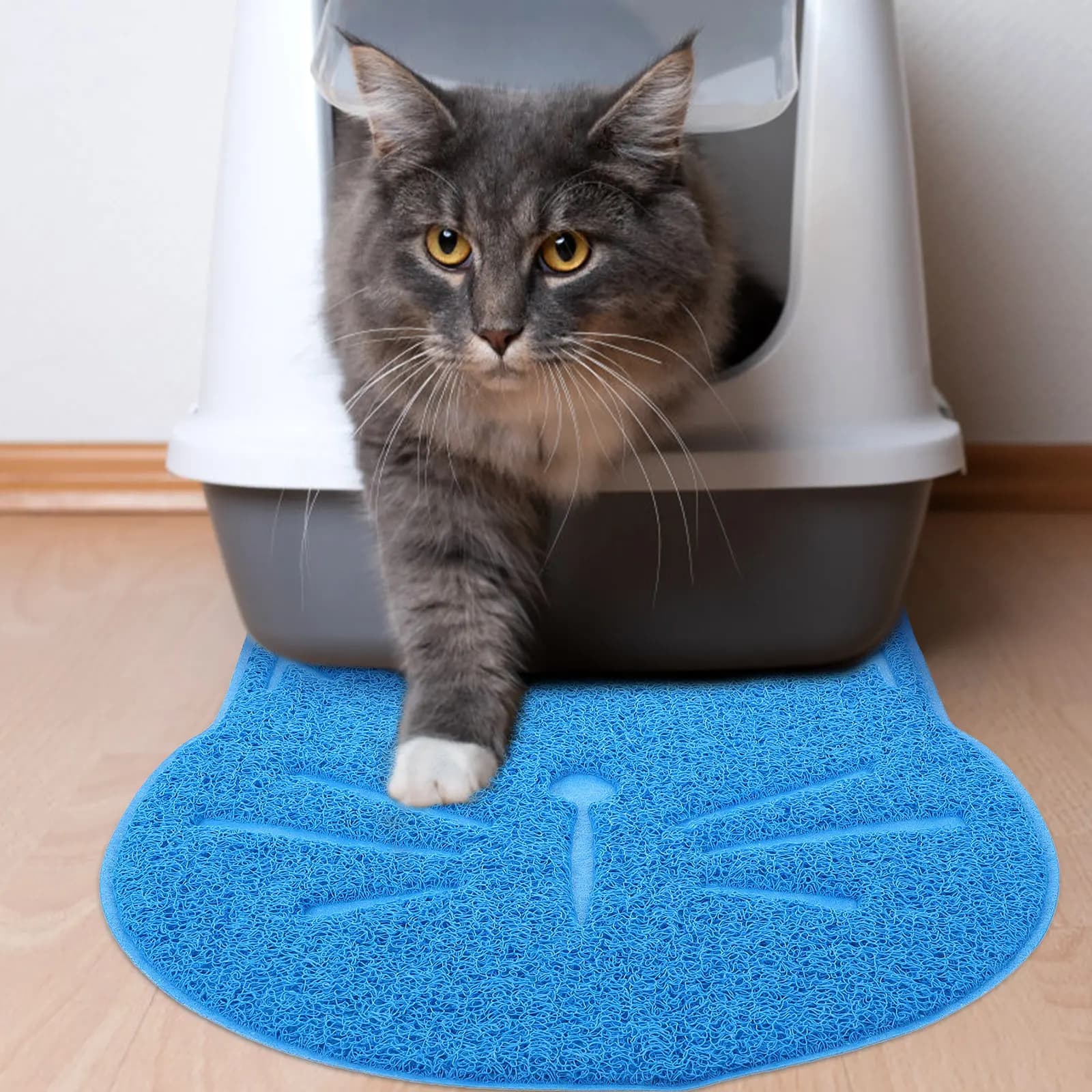 Tappetino Premium in PVC per Cibo per Gatti, Antiscivolo, Impermeabile, Facile da Pulire, per Ciotole di Cani e Gatti, Sottobicchiere per Mangiare, Decorazione Casa