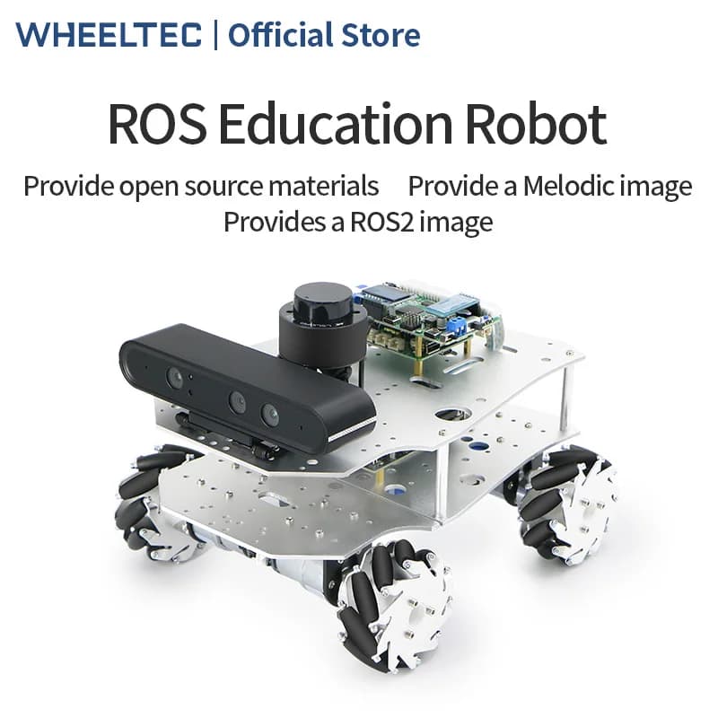 Robot ROS Ackerman differential car without pilot McNum wheel Moveit robotic arm Raspberry Pi