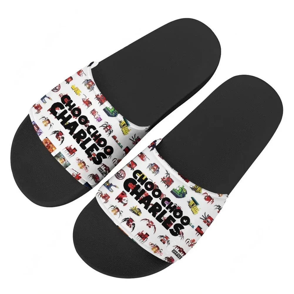 Choo Choo Charles Sandals, Home Slippers, Men's Water Shoes, Women, Teenagers and Children's Slippers, Private Pools