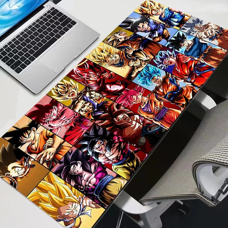 900*400 Large Mouse Pad Dragon Ball Anime Durable Office Desk Mats PC Gaming Accessories XXL Mouse Pad Laptop Keyboard Mat