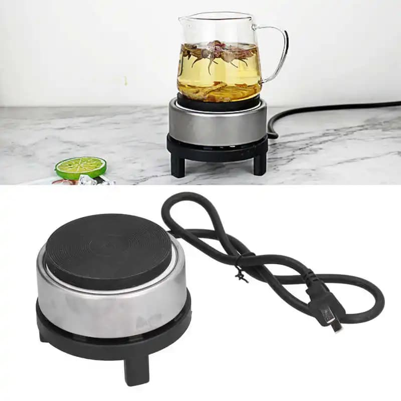 300W Mini stufa elettrica ferro piastra riscaldante tè caffettiera riscaldatore riscaldatore per Home Office dormitorio teiera scaldatazze spina CN 220V