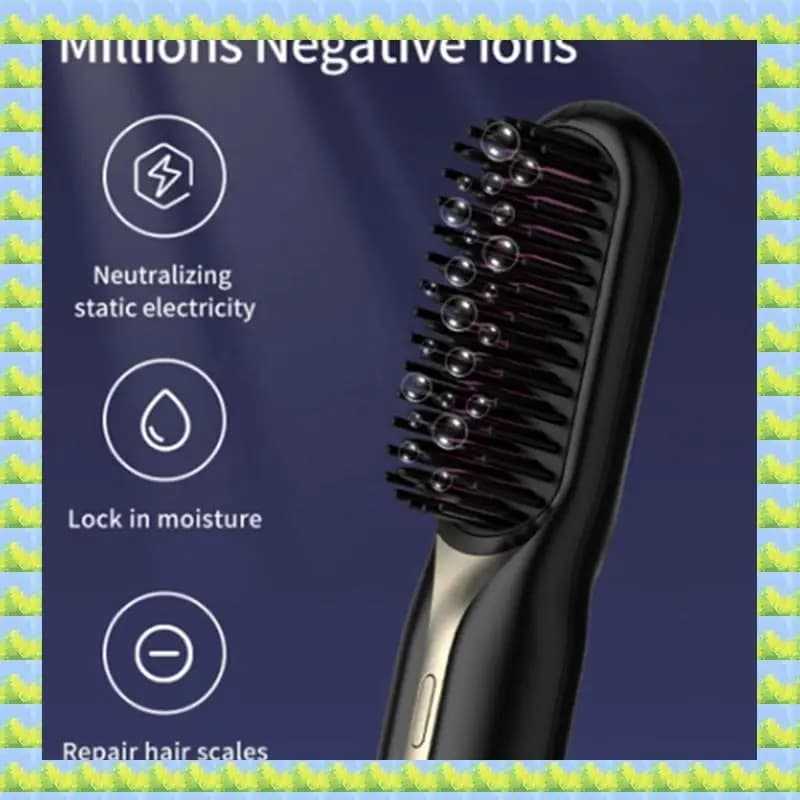 FZFZ Wireless Hair Plate Hot Heater Comb Professional electric brush to smooth hair Negative hair care