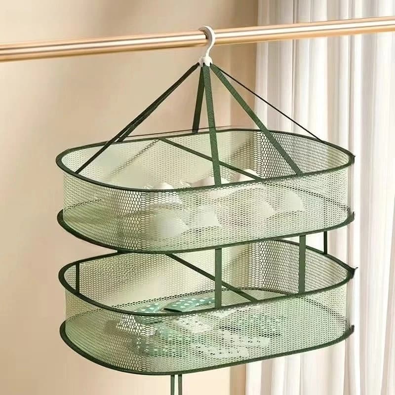 Flat Clothes Drying Net Basket Anti-deform Laundry Dryer for Sweater Socks Underwear