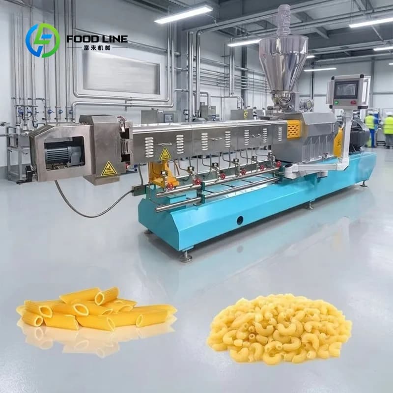 Fully Automatic Complete Spaghetti Macaroni Production Lines Professional Macaroni Pasta Manufacturing Machines Customized