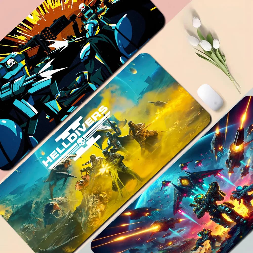 H-Helldiver S 2 Mousepad Boy Pad tappetino per mouse da gioco in gomma naturale dimensioni per Gaming World Of Tanks CS GO Zelda