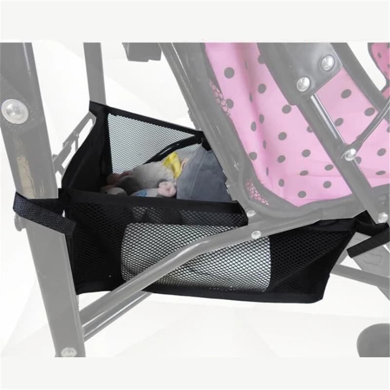 Borsa Organizer Portatile per Passeggino ​ Cestino Sospeso per Passeggino Neonato, Cesto Inferiore per Carrozzina
