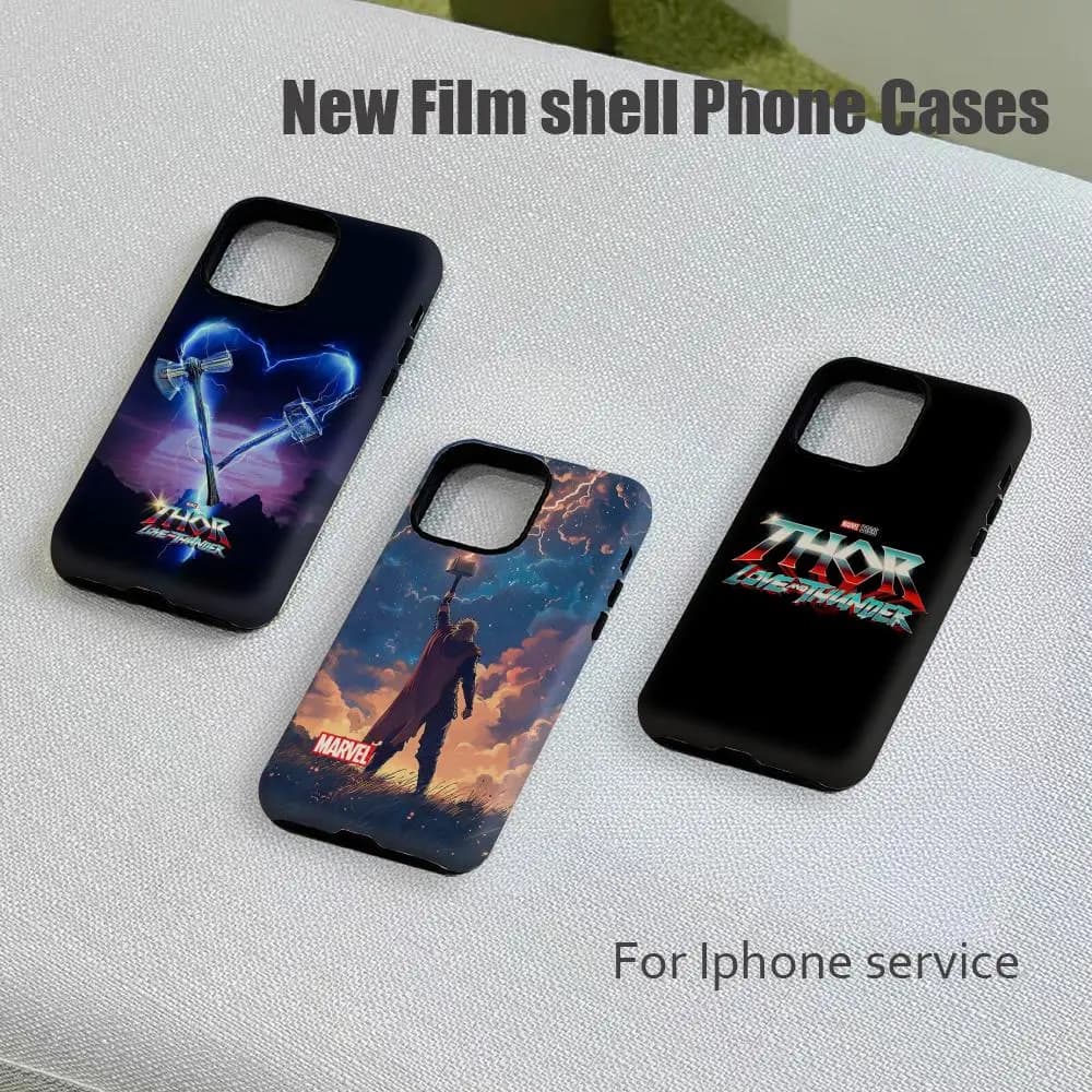 Custodia per telefono Thor Hero Anime Hot MARVEL, custodia protettiva di lusso per iPhone 17 16e 16 15 14 13 12 Pro Max Plus XS