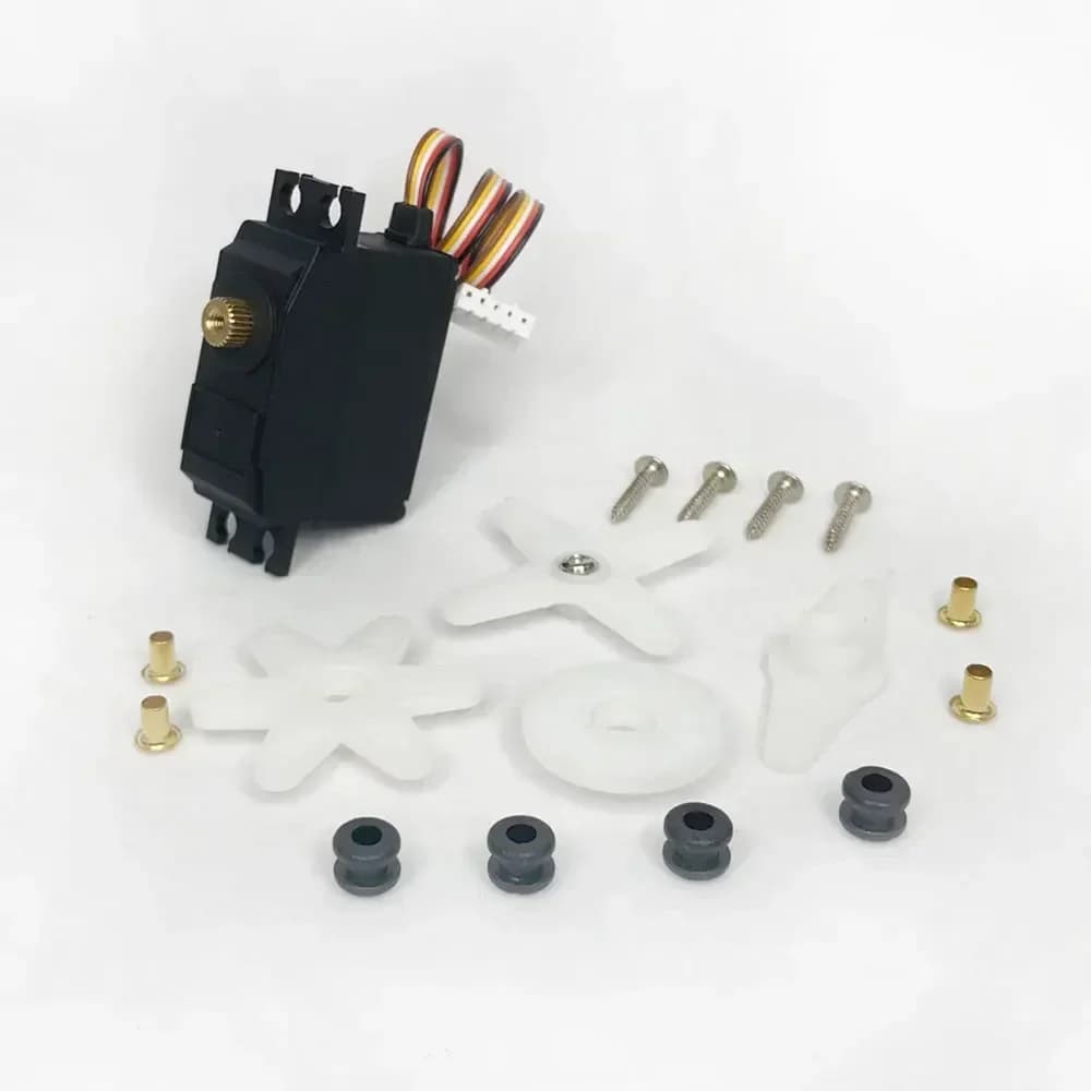Servo sterzo in plastica da 25g per 1/12 Wltoys 12428 12423 RC modello di camion per auto accessori parte sterzo Micro RC Servo