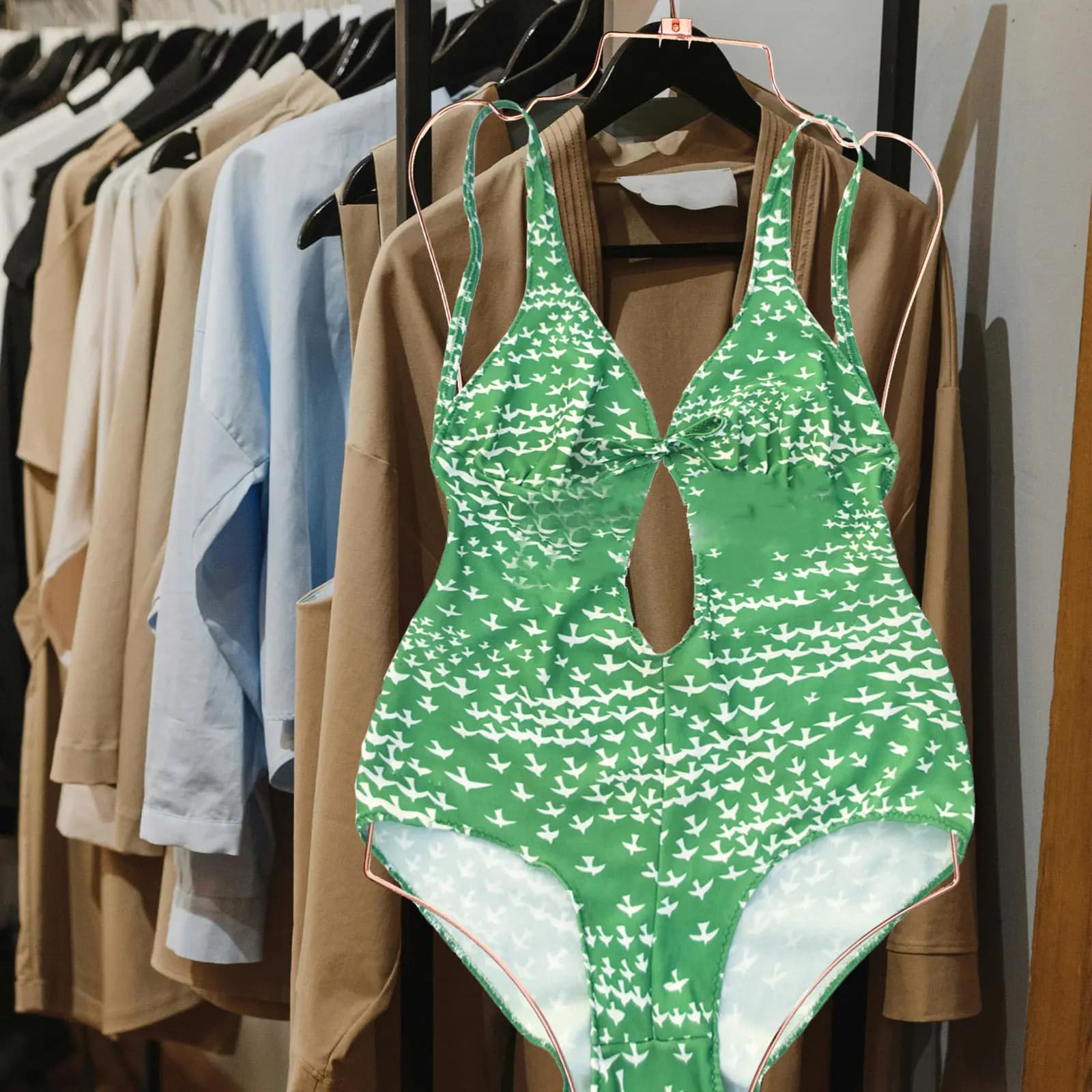 Body-shaped metal wire hanger, lingerie display, wardrobe organizer, clothes hangers for swimwear