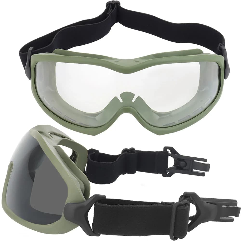 Occhiali tattici a forma di formica Occhiali da moto Escursionismo Occhiali da sci Antivento Antipolvere Paintball Tiro Occhiali per casco VELOCE