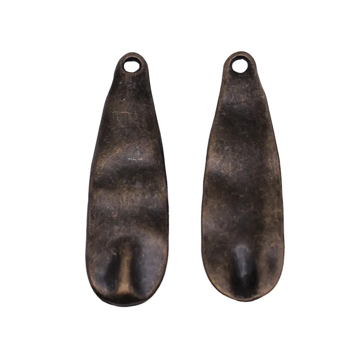 Wind Chime Hammered Teardrop Bar Charms Long Drop Pendants DIY Ornament Earring Findings