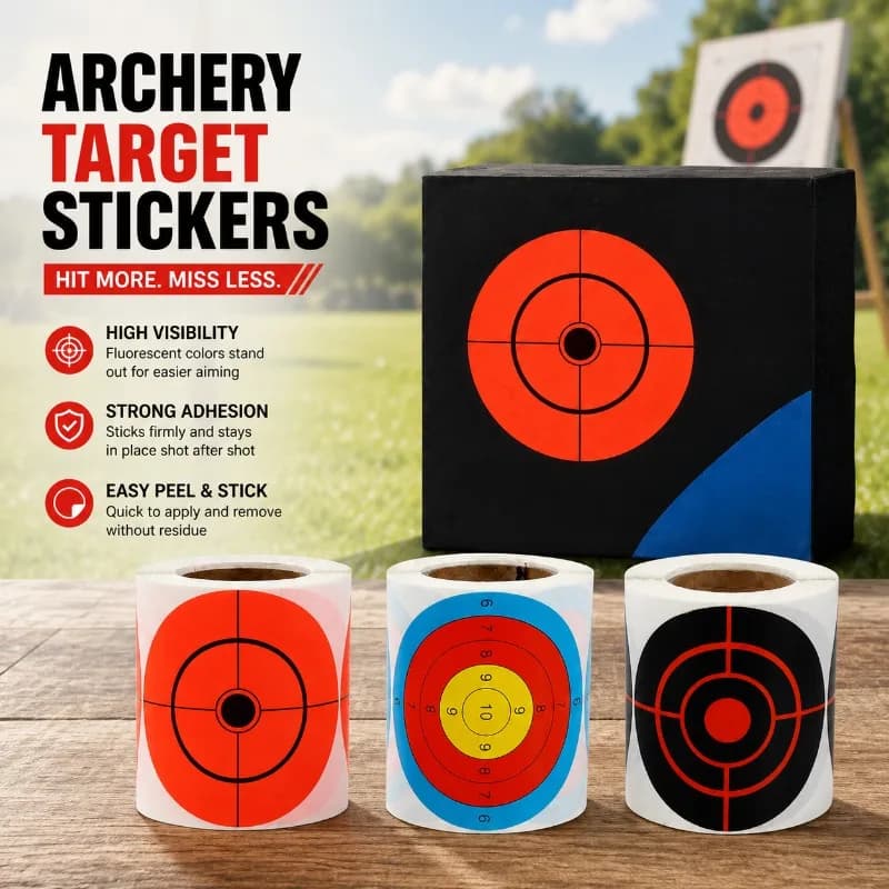 Fluorescent Splatter Shooting Target Stickers Self-adhesive Aim Labels for Archery Dart Practice Color Impact Mark Target Paper