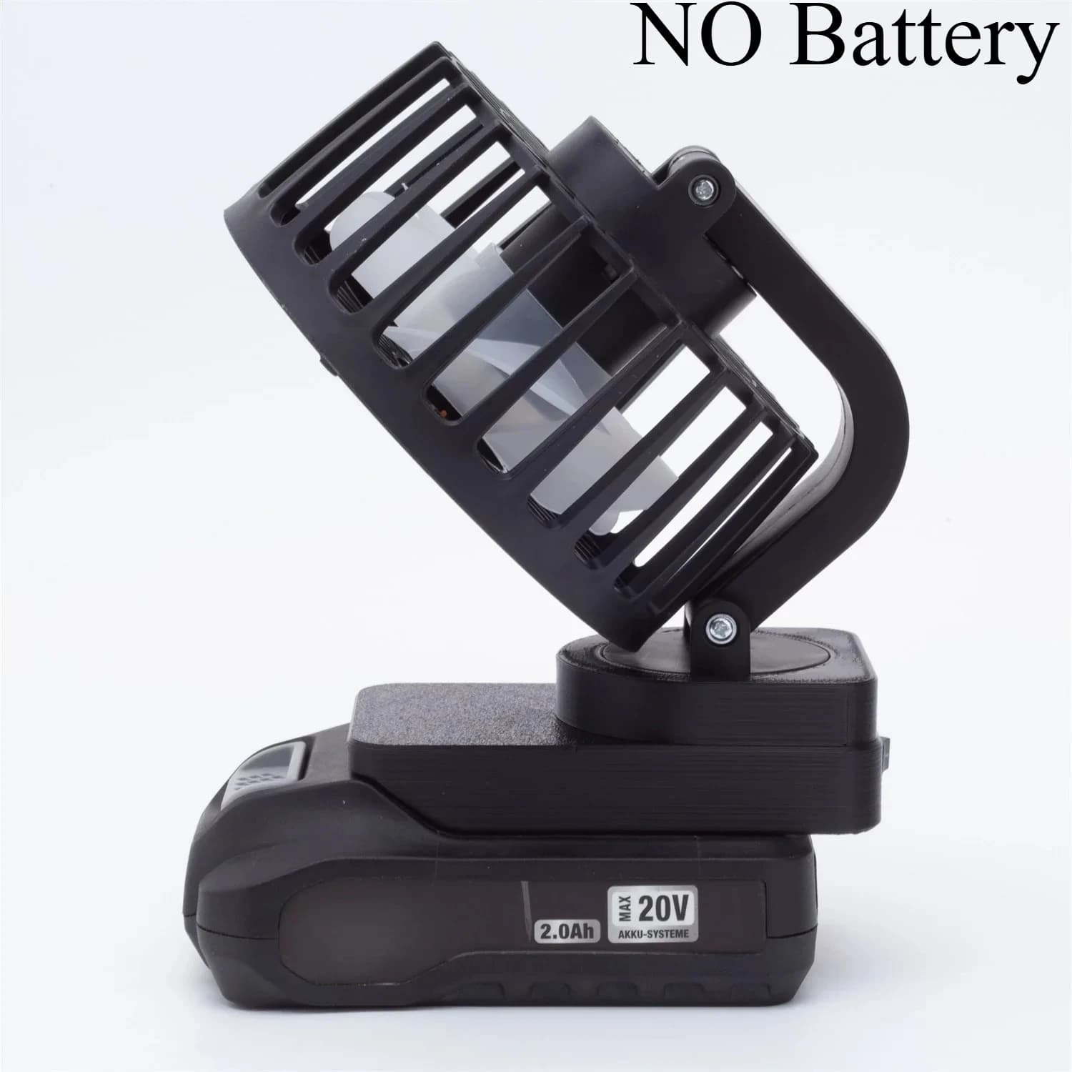 Ventilatore portatile senza fili per officina, campeggio, esterno, batteria multi-angolo, adatto per batteria agli ioni di litio FERREX 20 V (NO batteria)