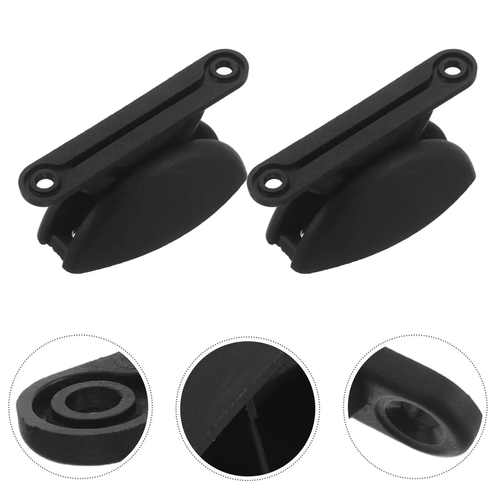 2 Pezzi Fermaporta Semicircolare per Camper, in Plastica Resistente, per Roulotte, Doccia, Bagagli, Accessori Interni