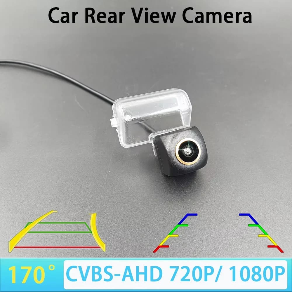 Telecamera Posteriore AHD 1080P per Mazda CX-7 e Mazda 6 2008-2011, con Traiettoria/Righello e Visione Notturna