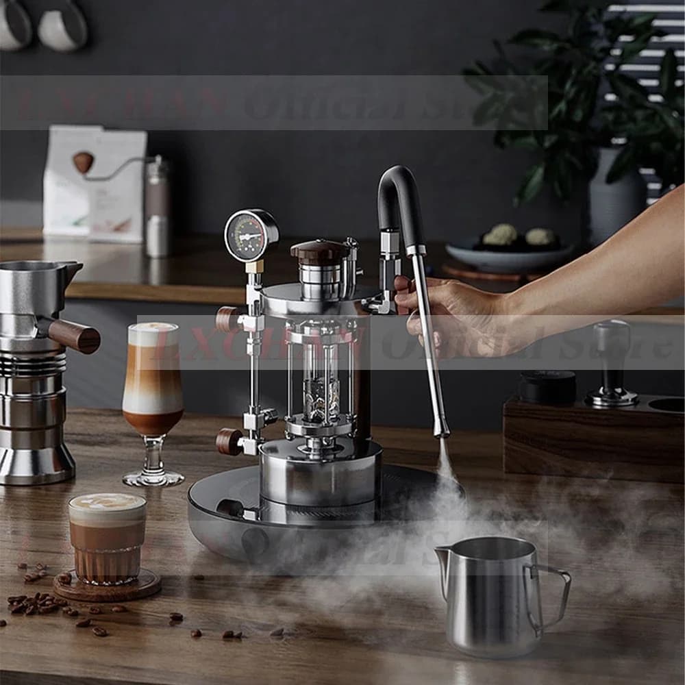 Home Wise Steam Milk Frother Coffee Milk Foamer Espresso Coffee Maker Milk Frother with Steam Nozzle 1-5 Hole Optional