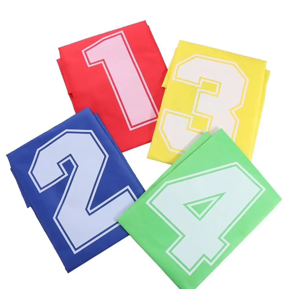 4 sacchi da salto colorati, facili da trasportare, leggeri, per gare sul campo, resistenti all'usura, in Dacron, accessori per sport all'aperto