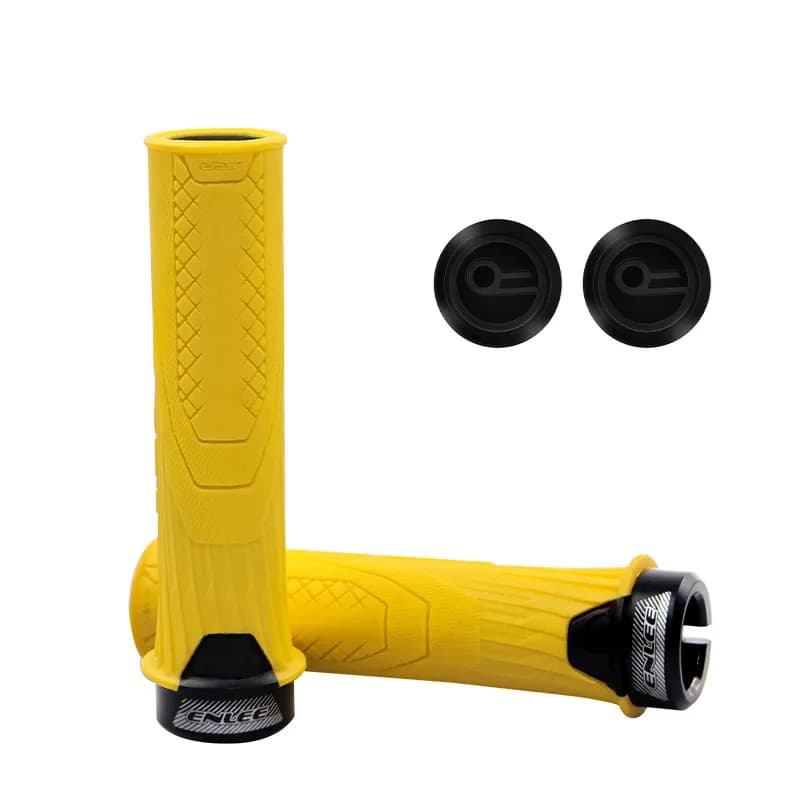 G563 Impugnatura per bicicletta Materiale in gomma Antiscivolo Maniglia ammortizzante Manicotto per mountain bike Metti un singolo anello di bloccaggio laterale