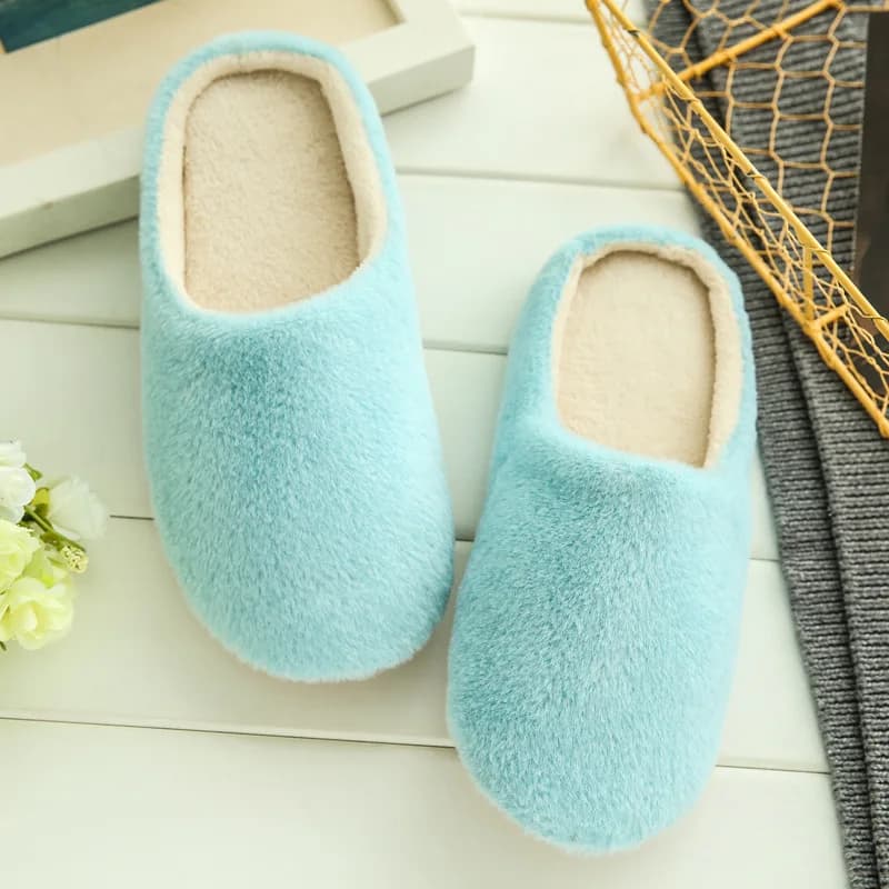 Men's Bedroom Slippers Women's Footwear Inside Non-slip Soft Floor For Home Shoes Women's Winter Warm Simple Mocio Slippers
