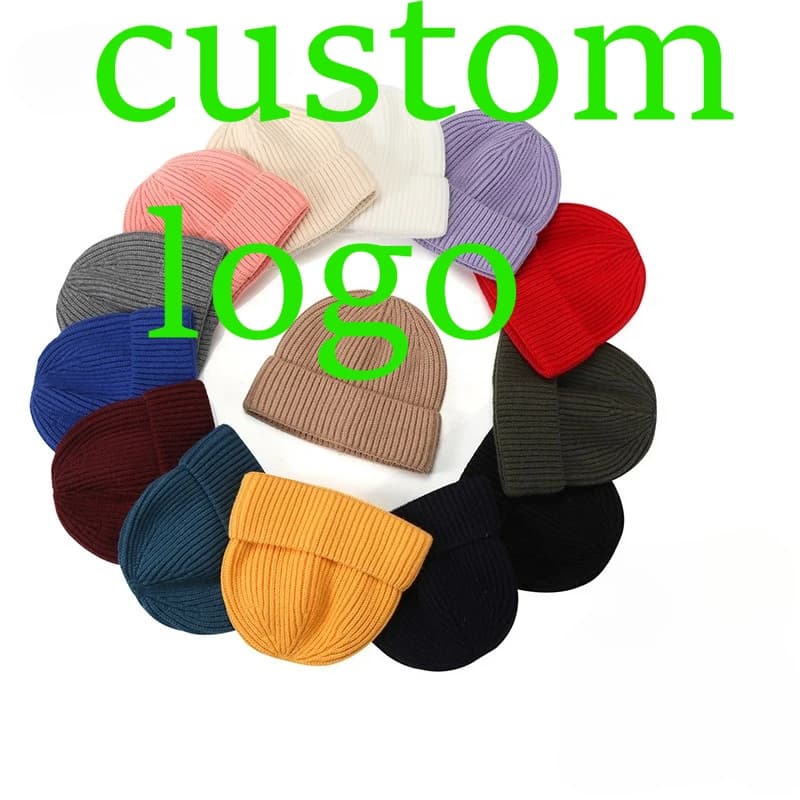 Customized Fashion Guapi Hat Men's and Women's Outdoor Warm Knitted Wool Hat