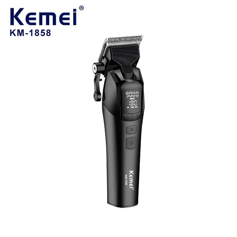 Kemei DLC electric haircut with haircut, professional USB wireless rechargeable haircut with light KM-1858