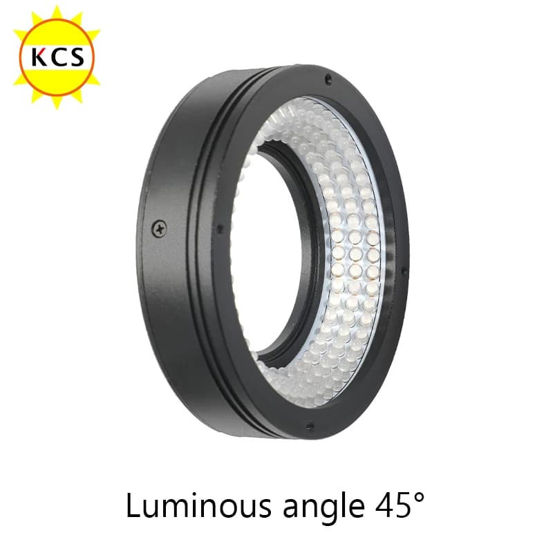 Sorgente Luminosa ad Anello a 45 Gradi per Visione Artificiale KCS, Luce ad Anello LED, Luce da Lavoro a LED, Angolo di Illuminazione 45°, DC 24V