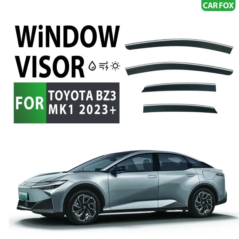 Finestra di automobile Visiera Per TOYOTA BZ3 2023-2025 Tendalino Rifugi Parabrezza Finestrino Laterale Pioggia Parasole Accessori Auto