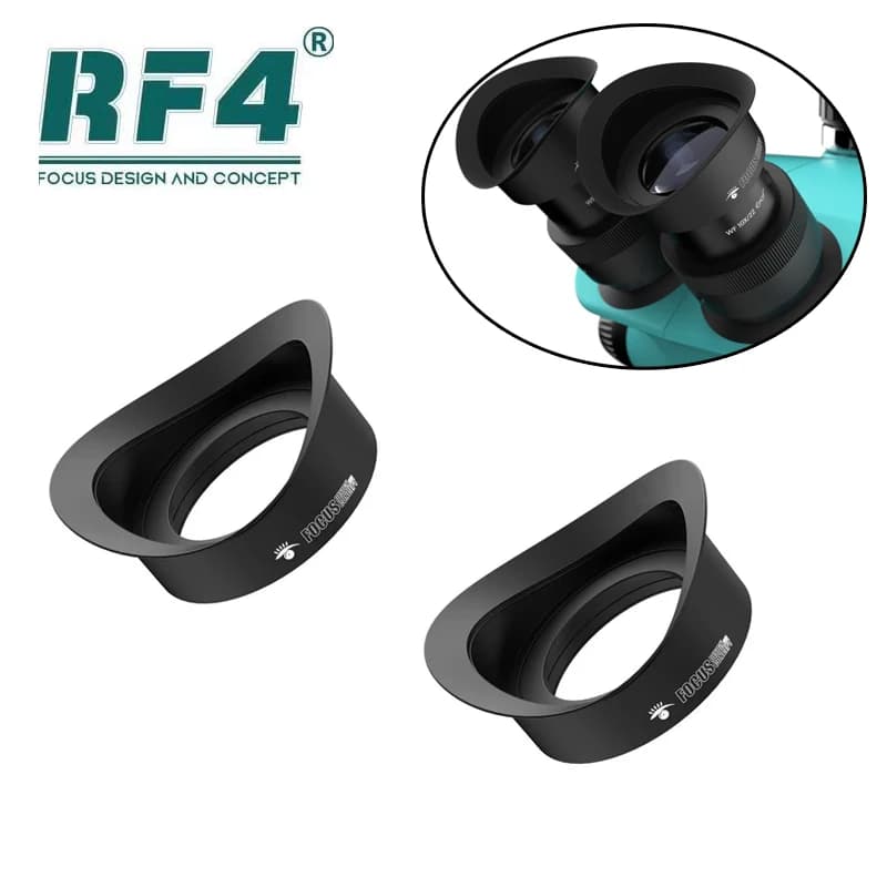 Copertura per oculare RF4 per microscopio stereo trinoculare Previene perdite di luce Protezioni per gli occhi in gomma Copertura protettiva RF-EM5