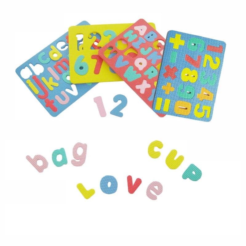 Numero aritmetico alfabetico per bambini Schiuma EVA Puzzle 3D Montessori Gioco educativo per l'apprendimento in età prescolare Giocattolo fai da te per bambini