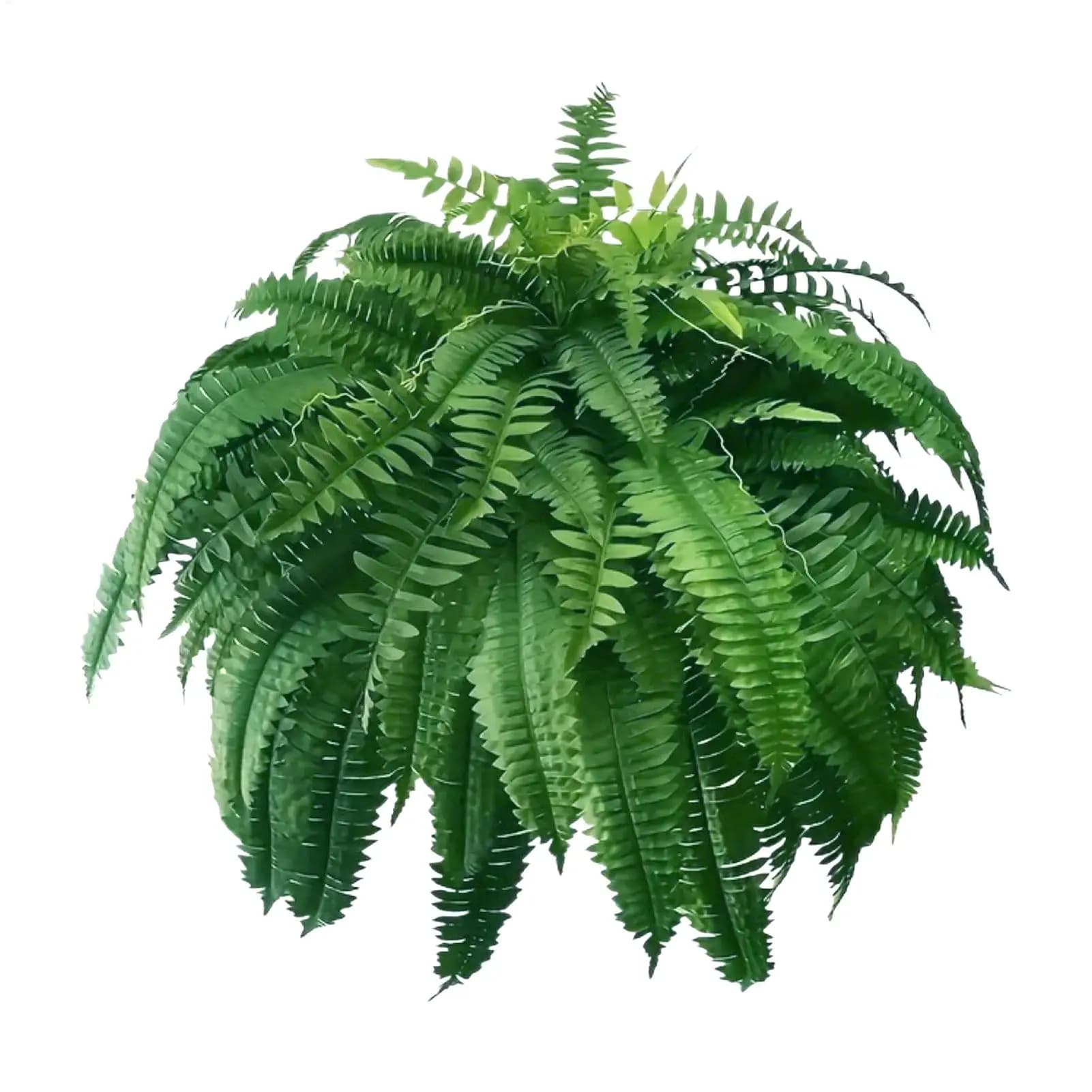 Fake Fern 60 Branches Realistic Fake UV Resistant Greenery Ferns Artificial Plants Outdoor For Porch Home Patio Indoor Garden