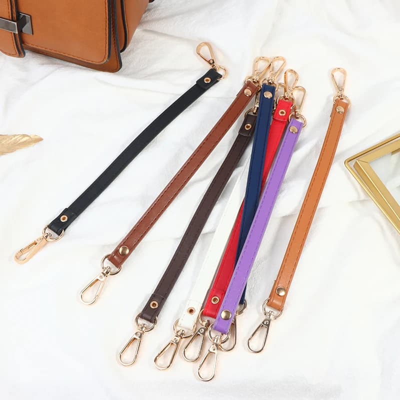 Nuova Maniglia per Borsa in Pelle PU da 28 cm per Donna, Tracolla Corta Sostituibile, Cinghia per Borsa, Manico per Borsa, Accessori Moda per Borse