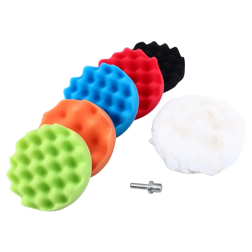 4" Sponge Polishing Waxing Buffing Pads Kit Car Polisher M10 Drill Adapter Kit Auto Car Polisher Drill Kit Polishing Sponge