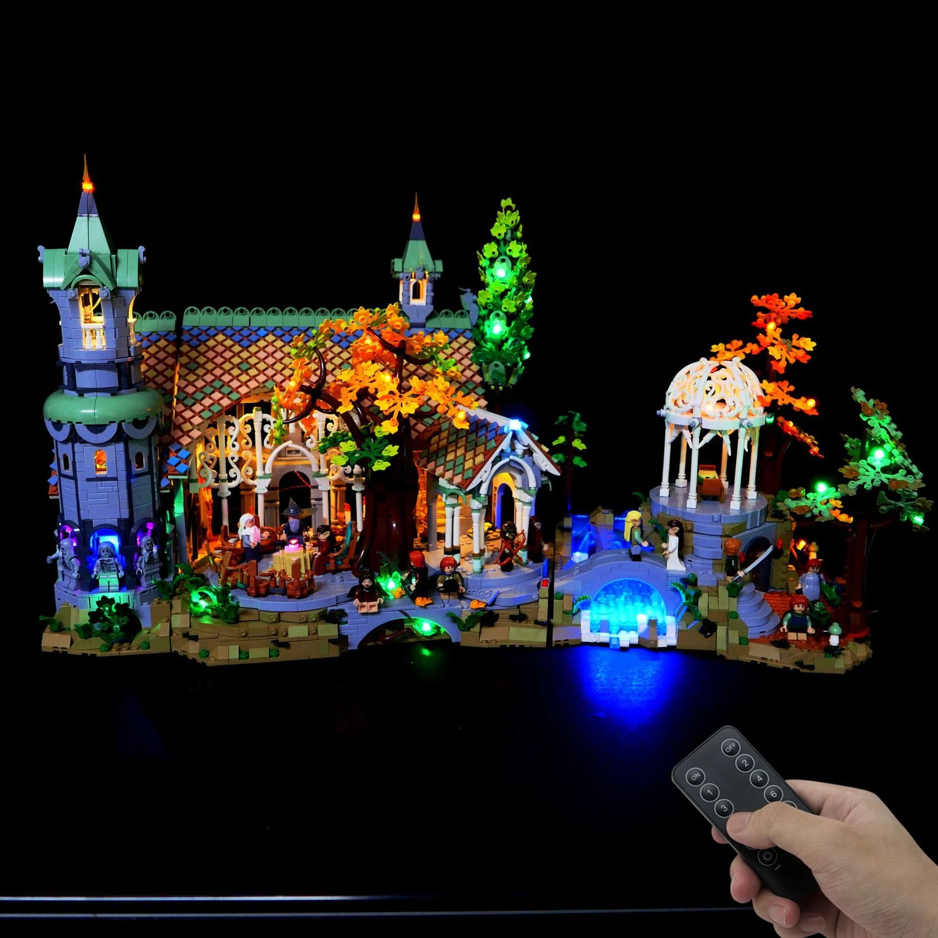 No Model LED Light Kit for LEGO THE MORT OF ANELLE Rivendell 10316 Decorative Building Lamp